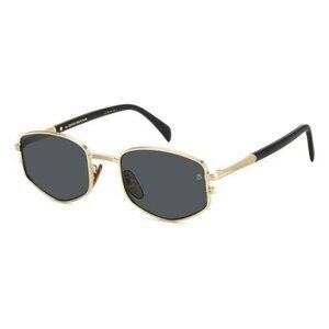 New DAVID BECKHAM Gold Square DB 1129/S RHL Sunglasses Women